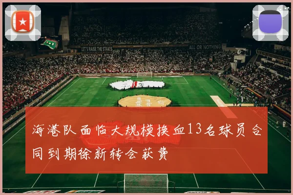 海港队面临大规模换血13名球员合同到期徐新转会获费